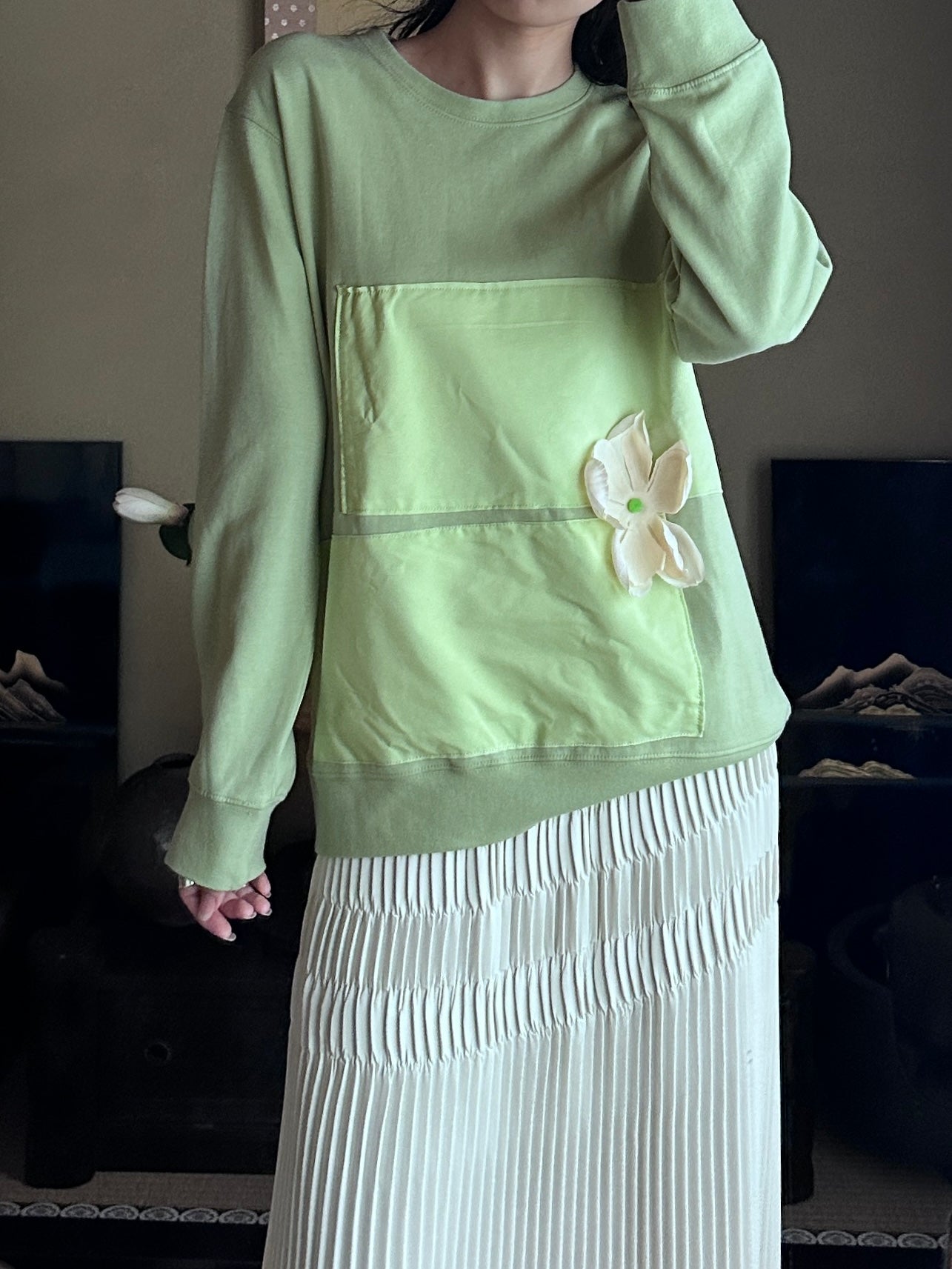 創作和服設計衛衣 苗色