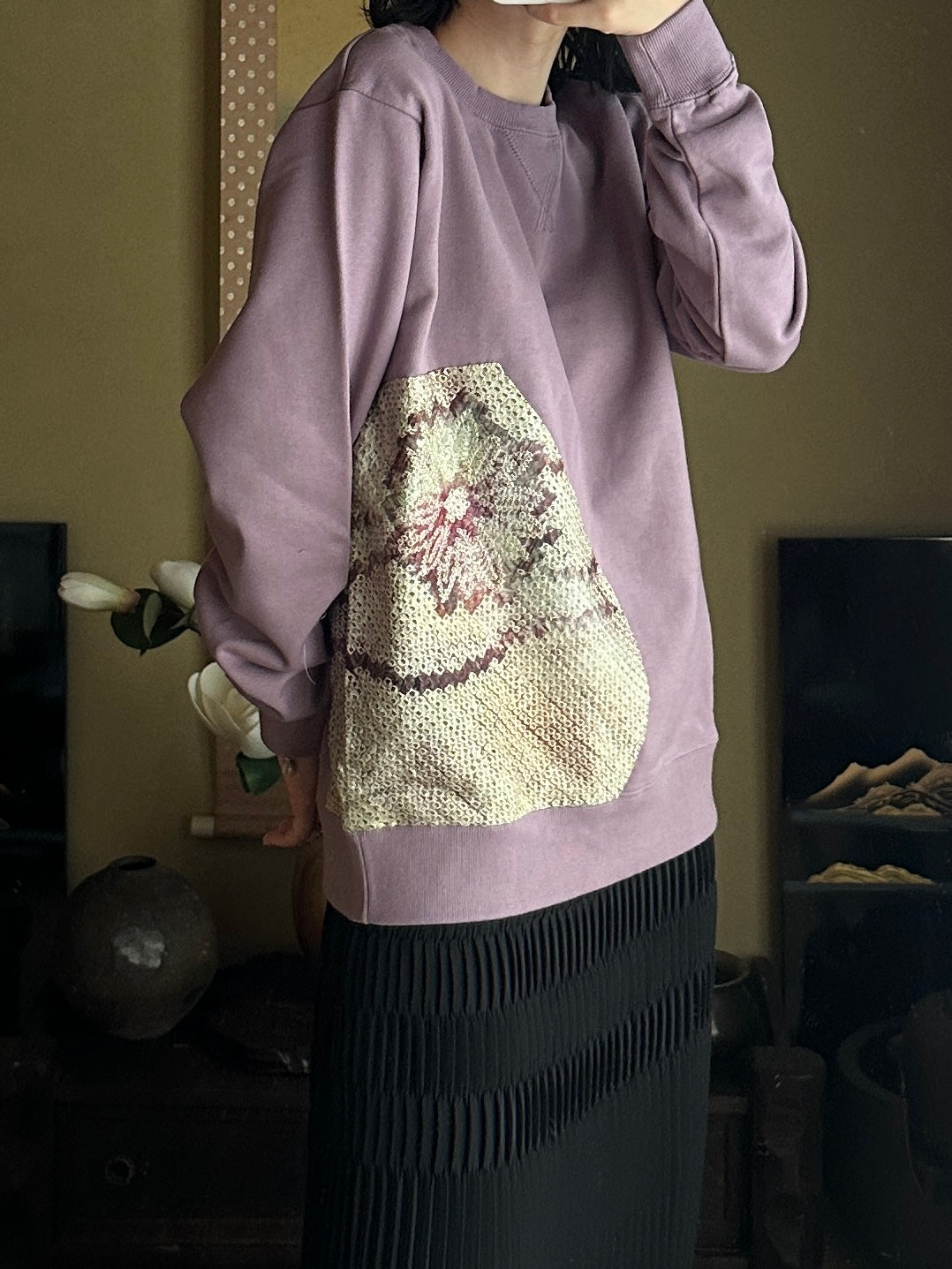 創作和服設計衛衣 古代紫