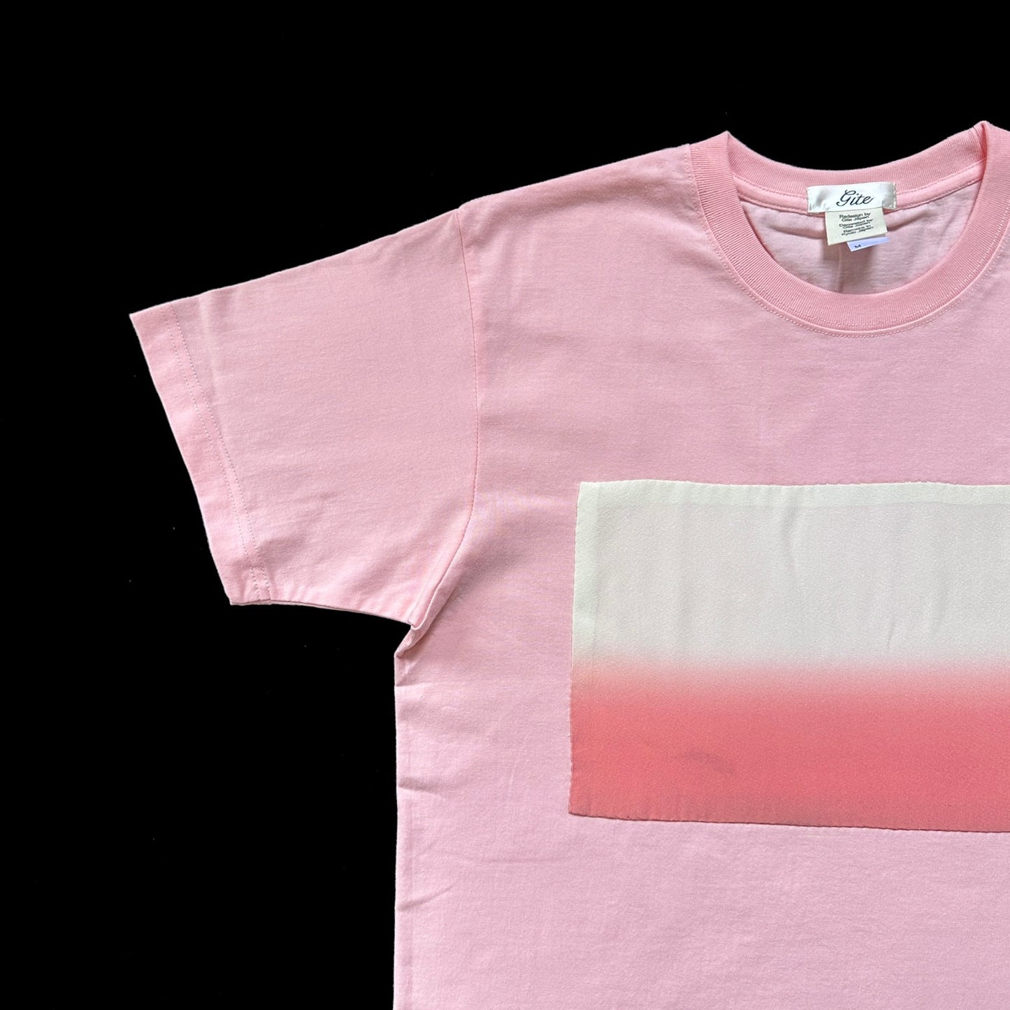 Redesigned Kimono Handmade T-Shirt Rosy Pink