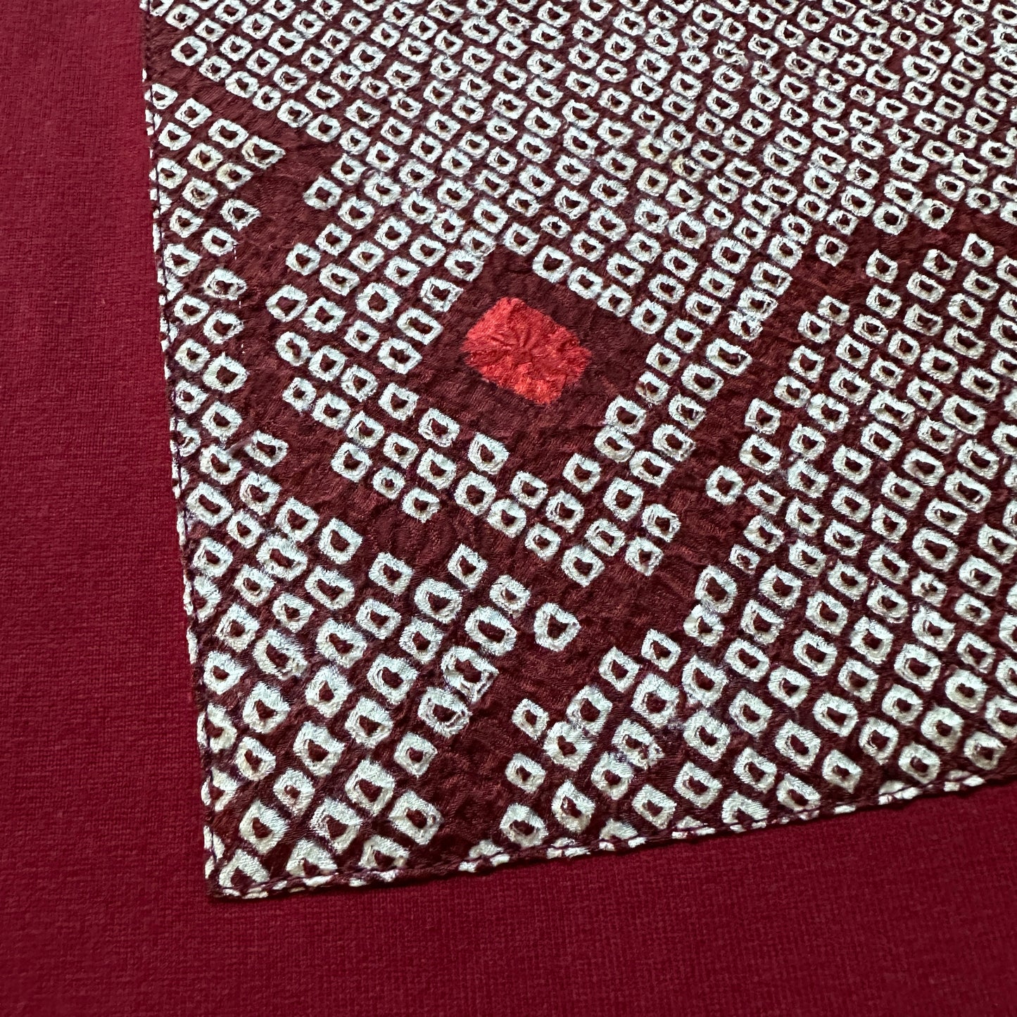 Redesigned Kimono Handmade T-Shirt dark red  color