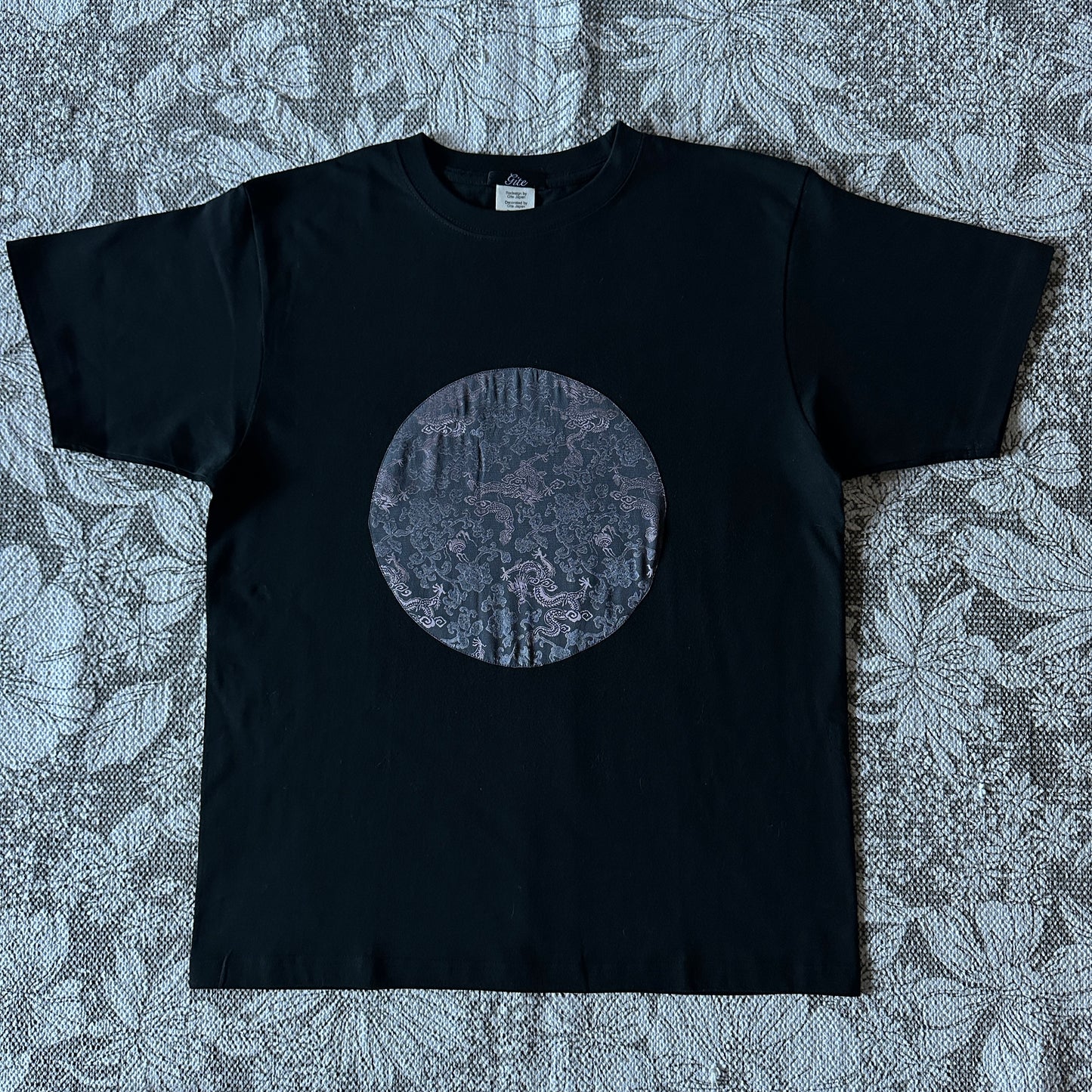 Redesigned Kimono Handmade T-Shirt Black