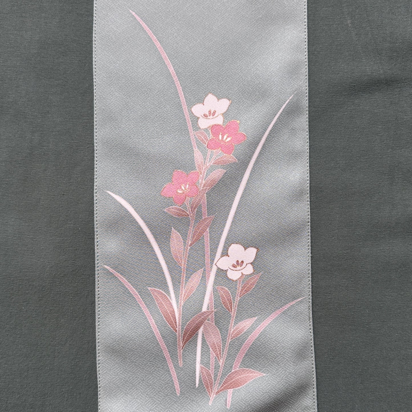 Redesigned Kimono Handmade T-Shirt Green tea color