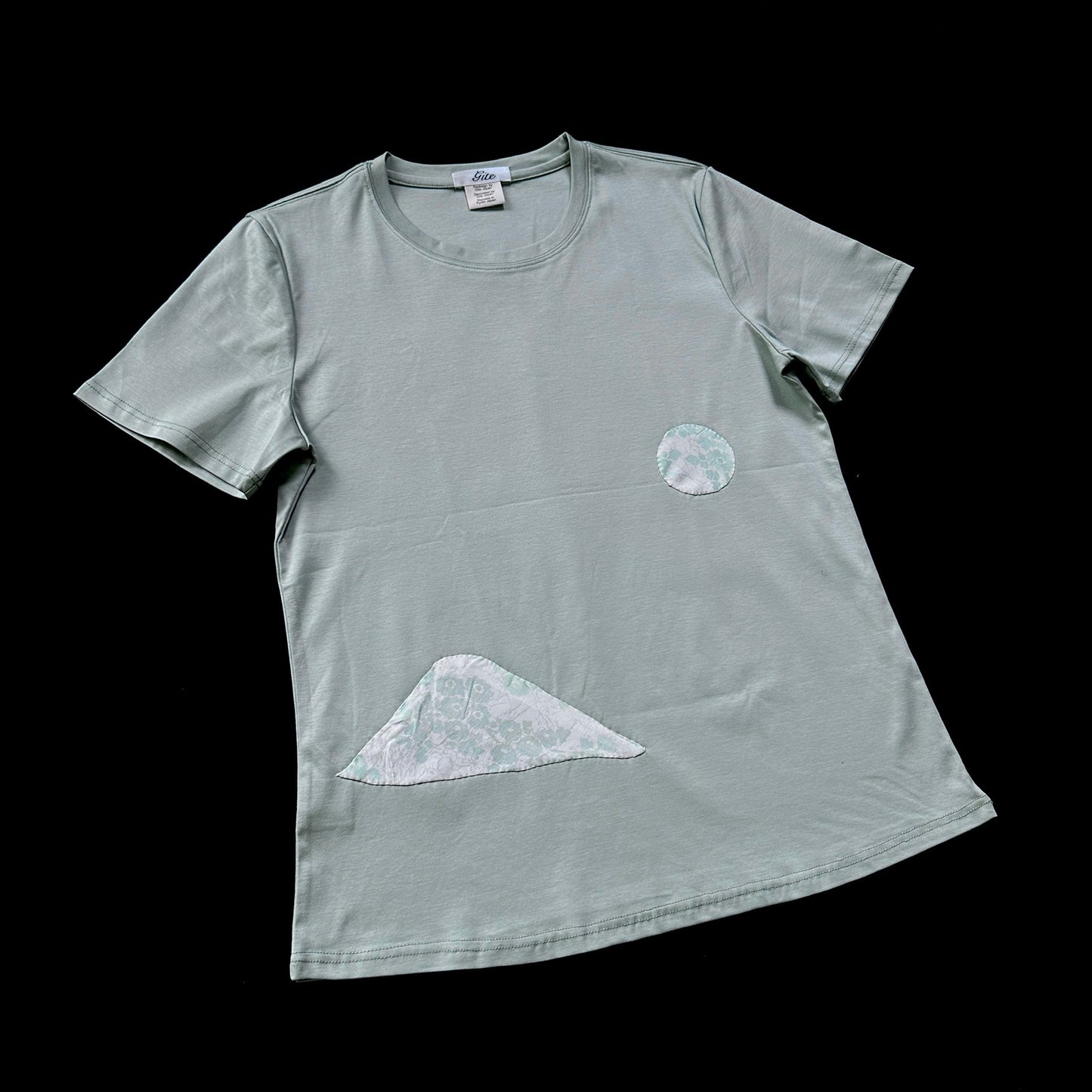 Redesigned Kimono Handmade T-Shirt Cicada color