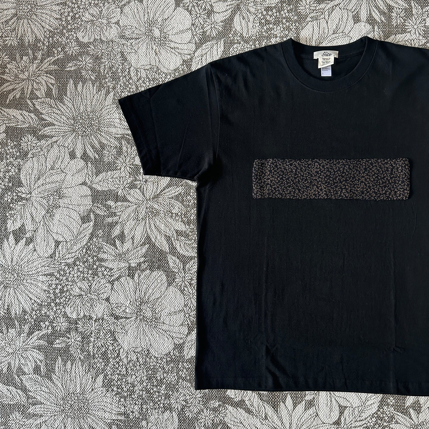 Redesigned Kimono Handmade T-Shirt Black