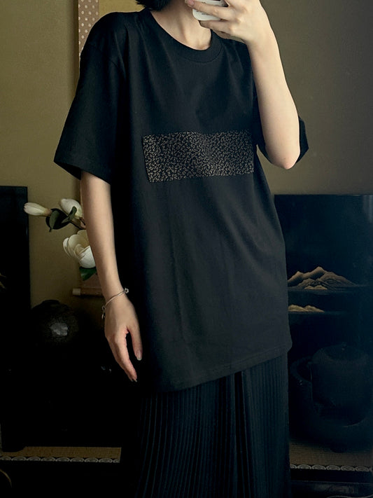 Redesigned Kimono Handmade T-Shirt Black