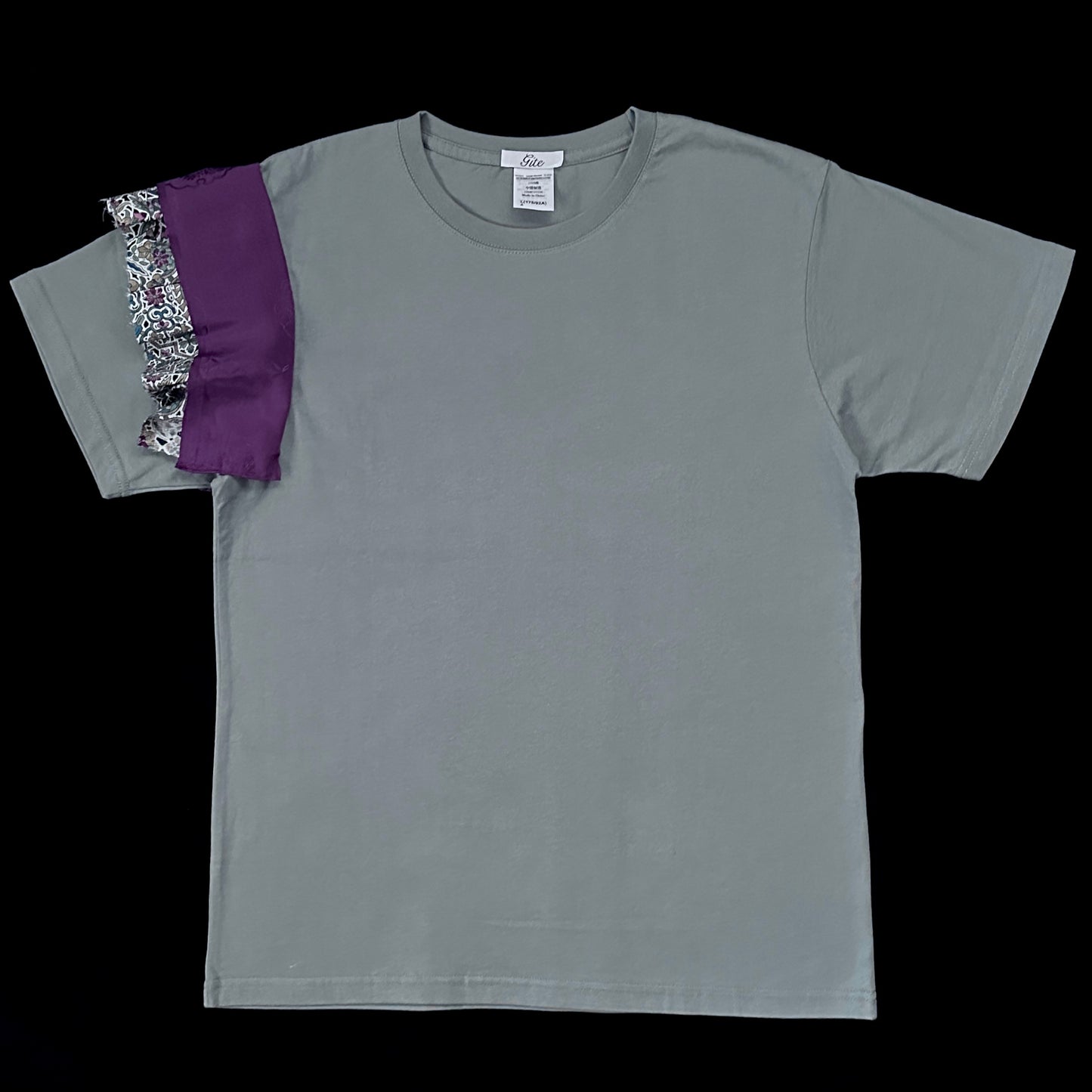 Redesigned Kimono Handmade T-Shirt Periwinkle Blue