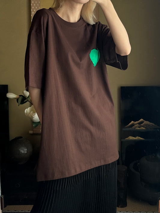 Redesigned Kimono Handmade T-Shirt Charcoal Black