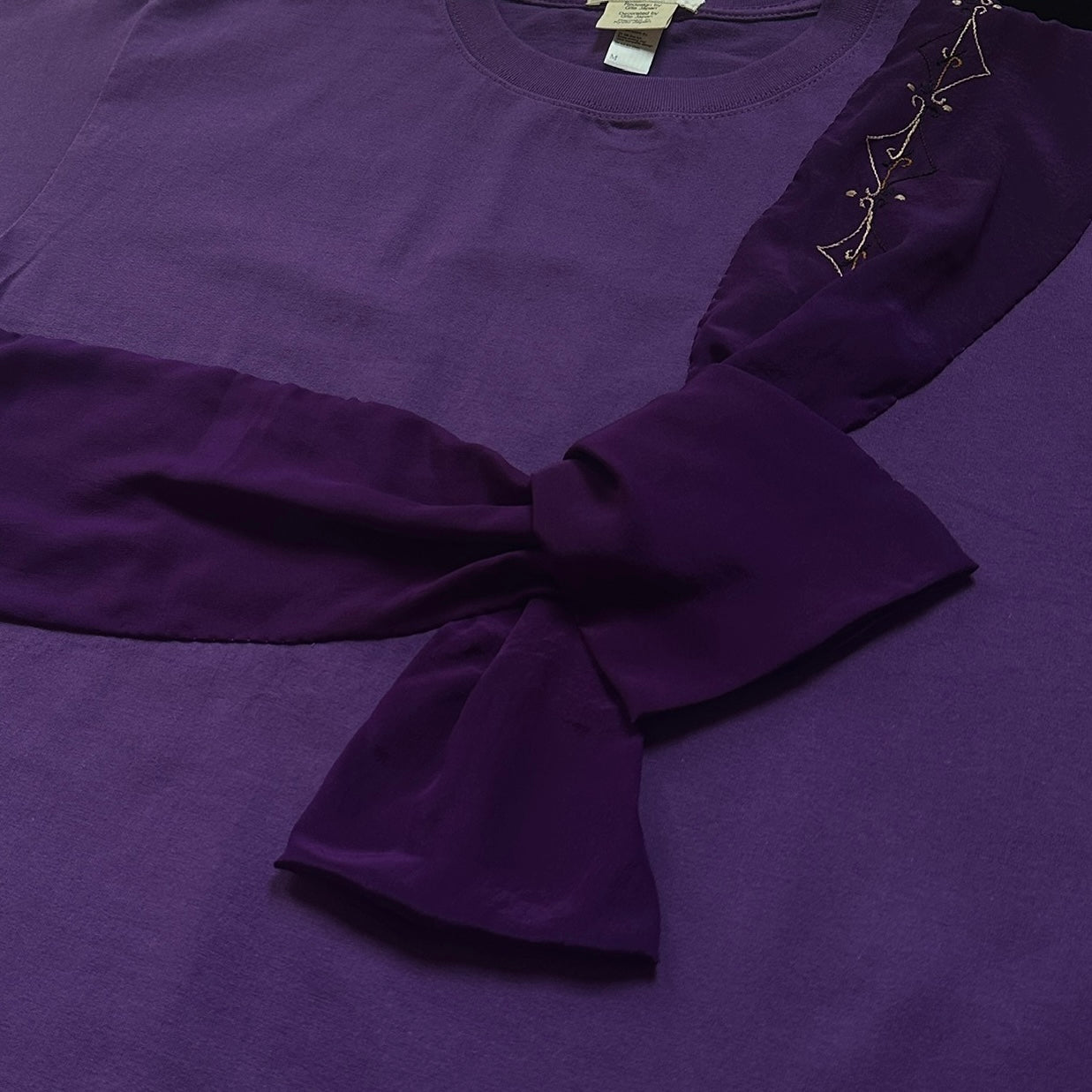 Redesigned Kimono Handmade T-Shirt Ancient Purple