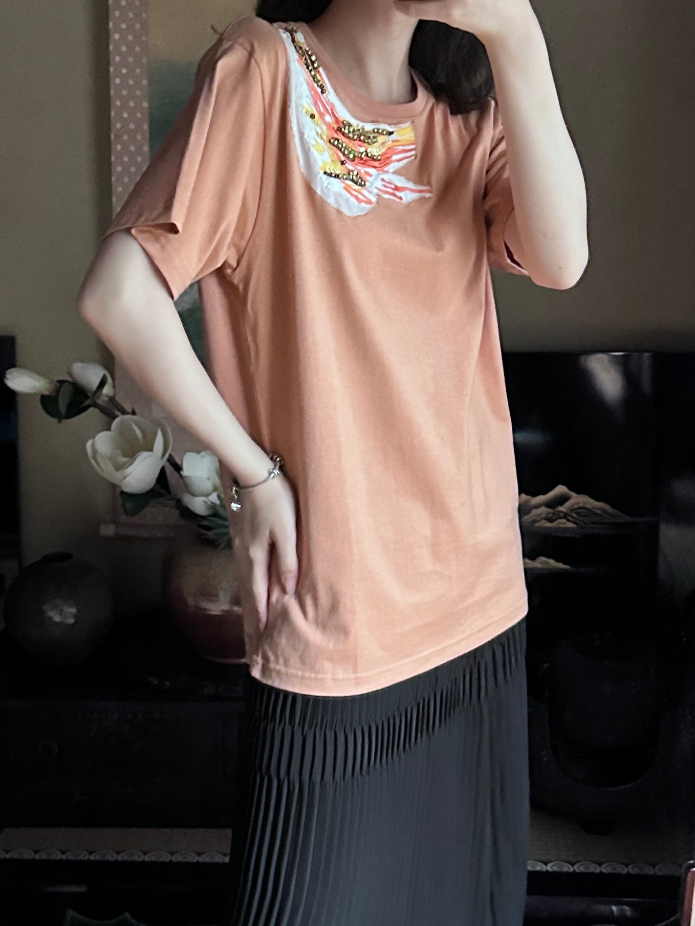 Redesigned Kimono Handmade T-Shirt Iromoyou color