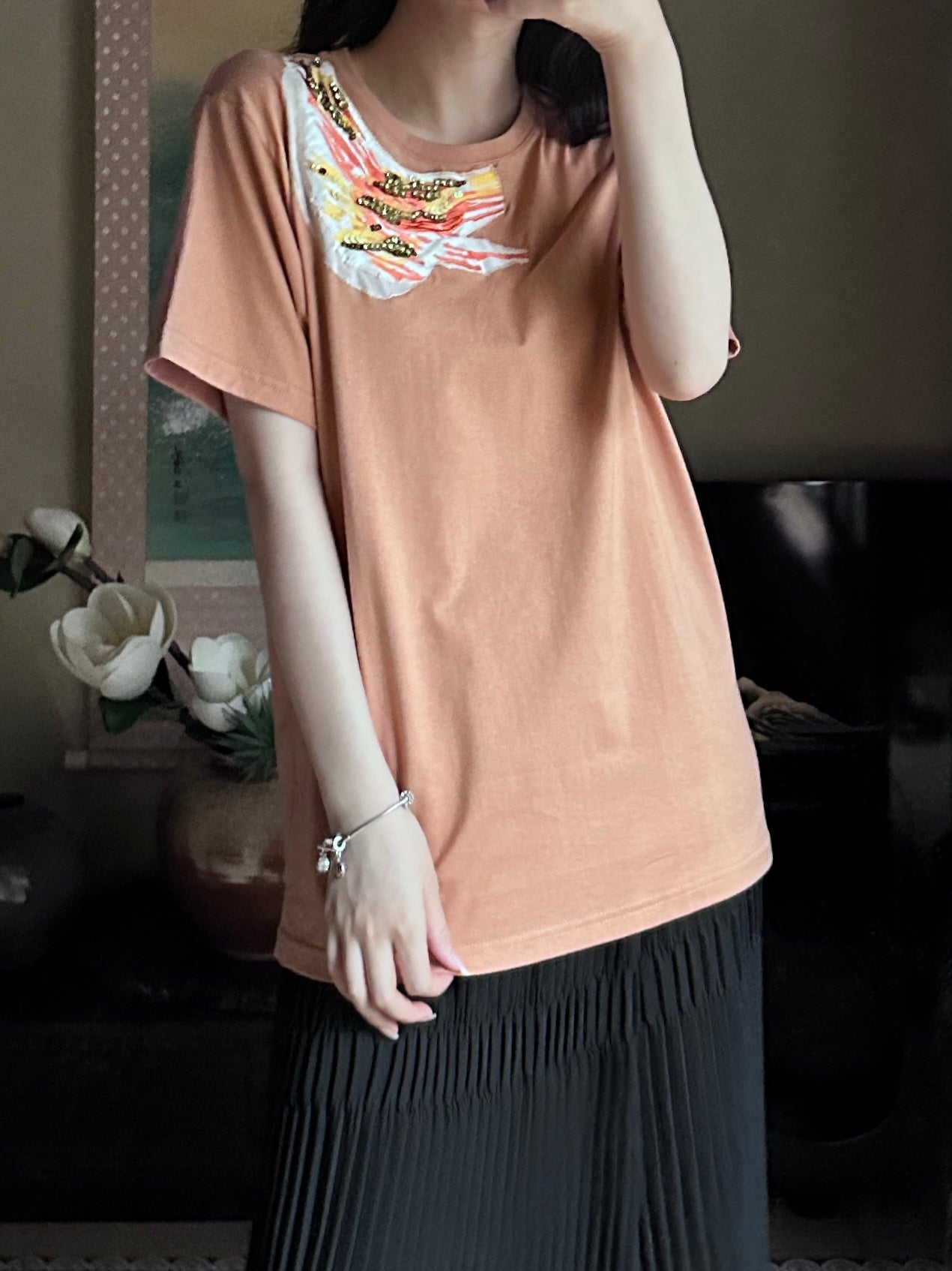 Redesigned Kimono Handmade T-Shirt Iromoyou color