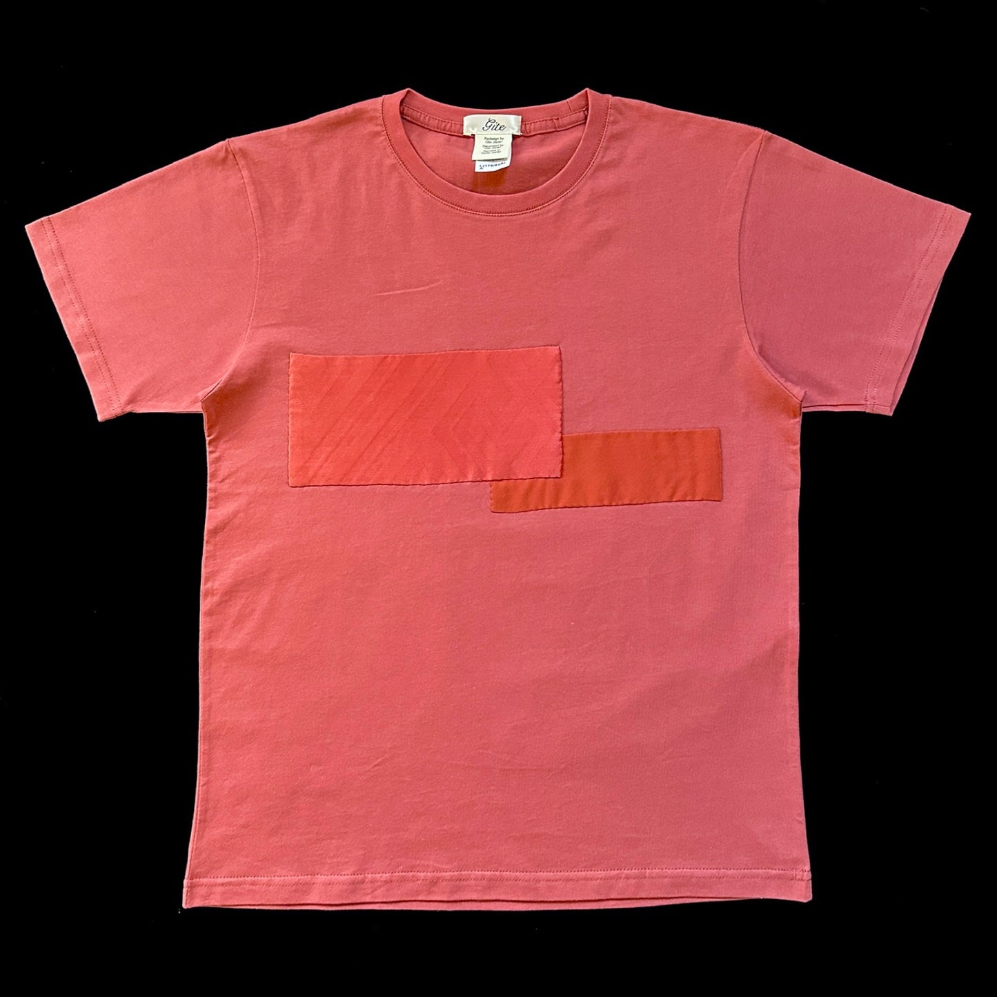 Redesigned Kimono Handmade T-Shirt Coral Color