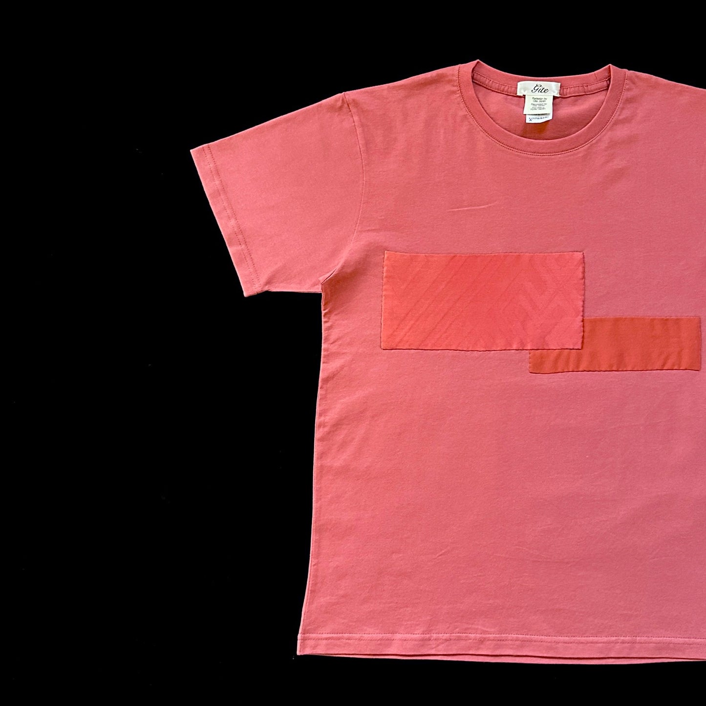 Redesigned Kimono Handmade T-Shirt Coral Color