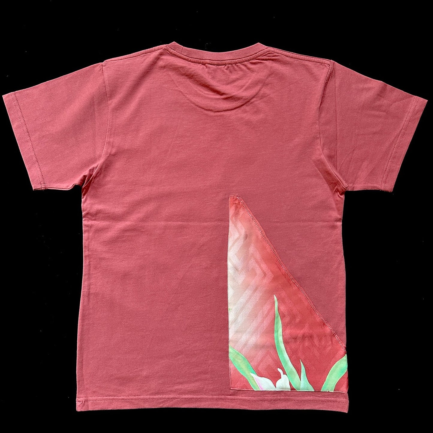 Redesigned Kimono Handmade T-Shirt Coral Color