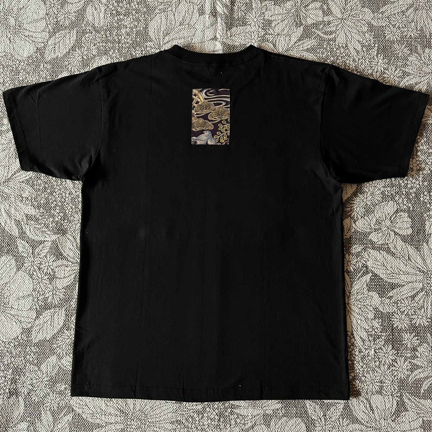 Redesigned Kimono Handmade T-Shirt Black