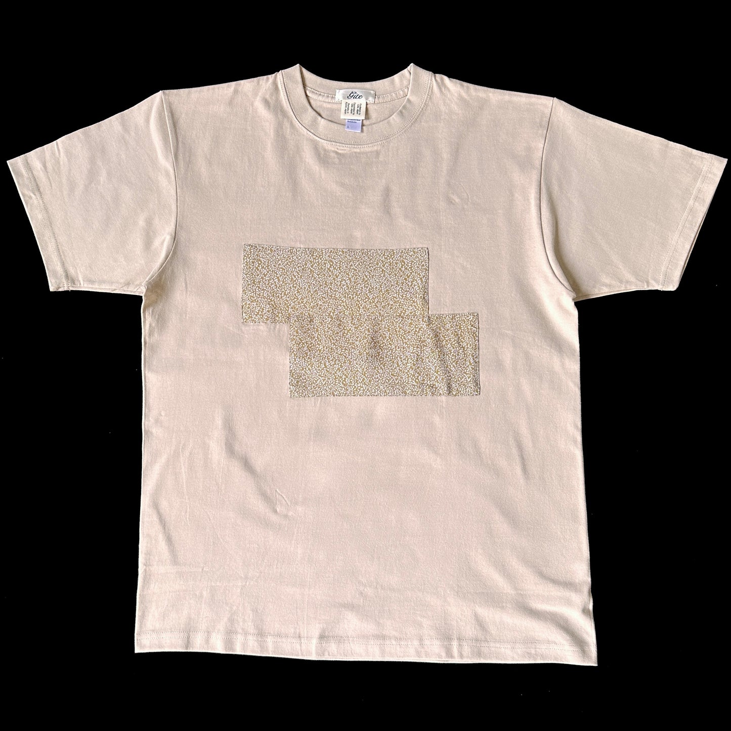 Redesigned Kimono Handmade T-Shirt Khaki