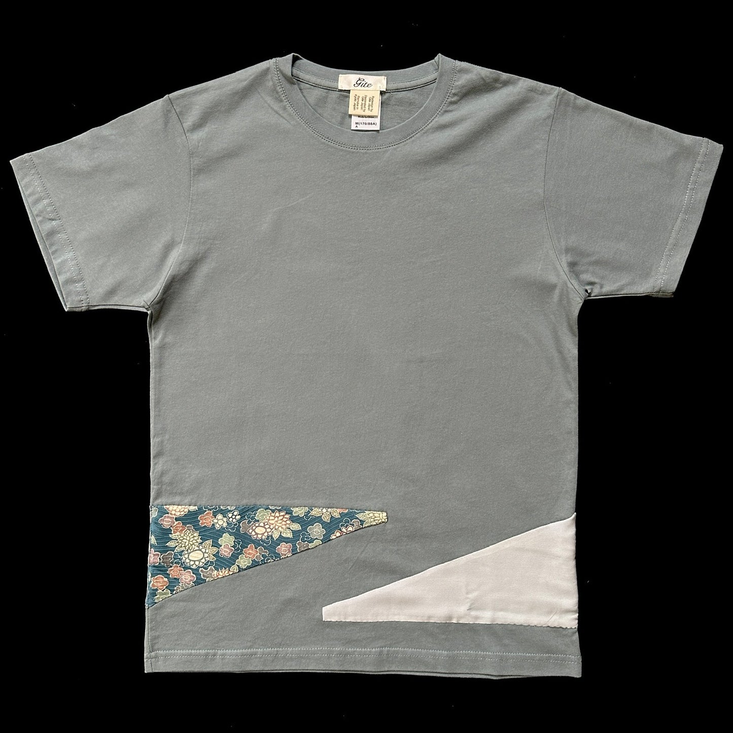 Redesigned Kimono Handmade T-Shirt Periwinkle Blue