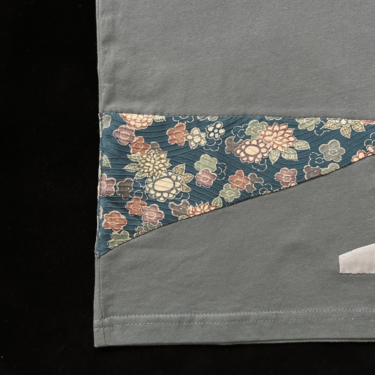 Redesigned Kimono Handmade T-Shirt Periwinkle Blue