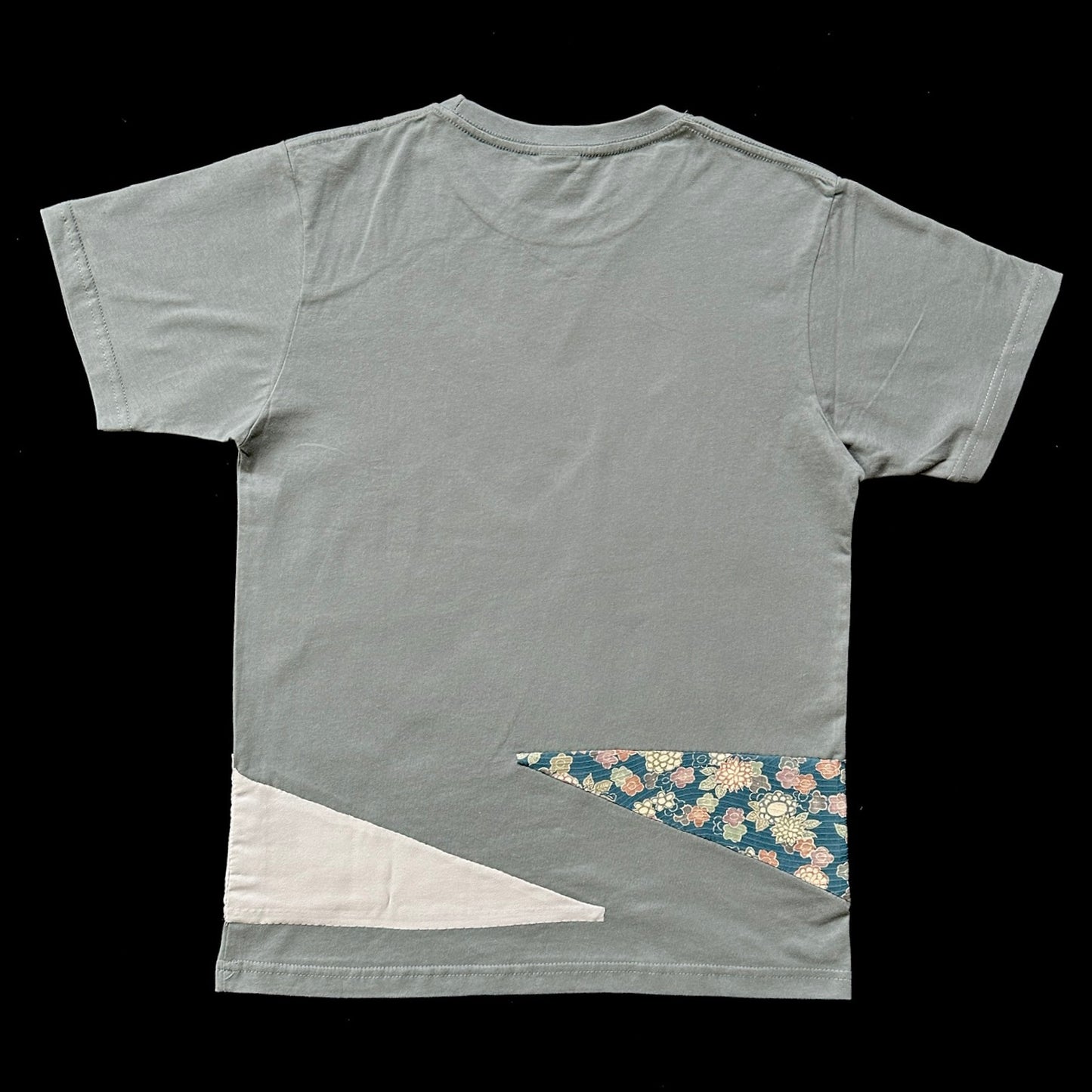 Redesigned Kimono Handmade T-Shirt Periwinkle Blue