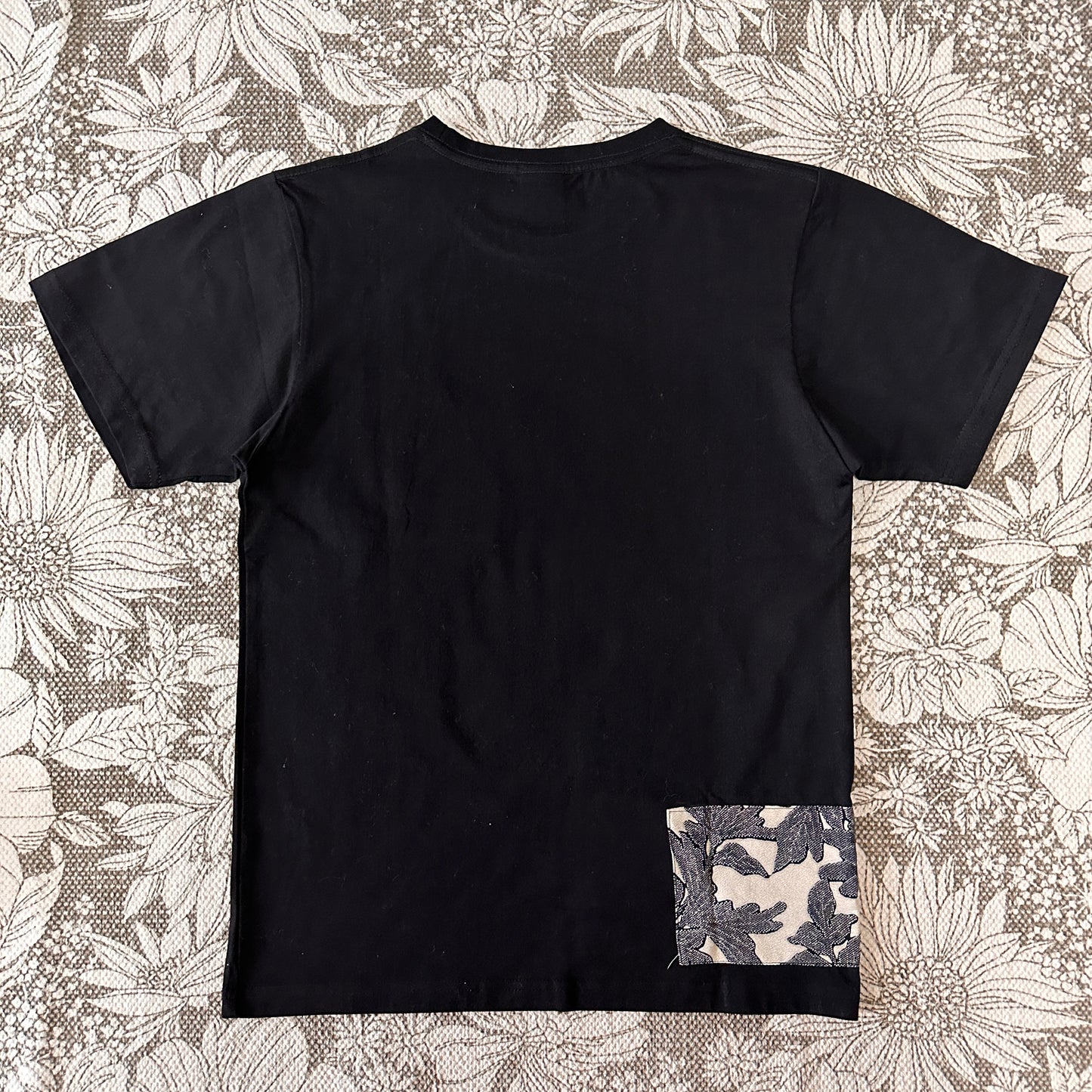 Redesigned Kimono Handmade T-Shirt Black