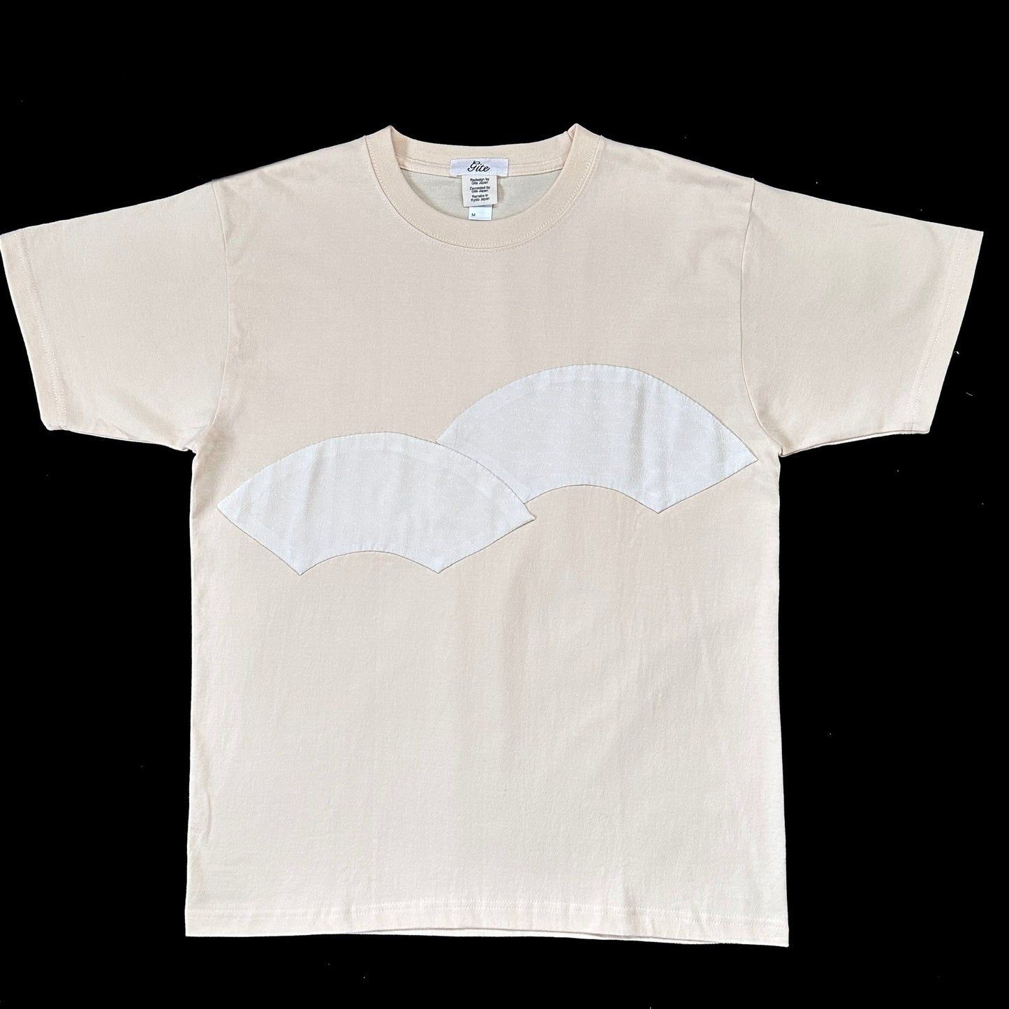 Redesigned Kimono Handmade T-Shirt Lotus root color