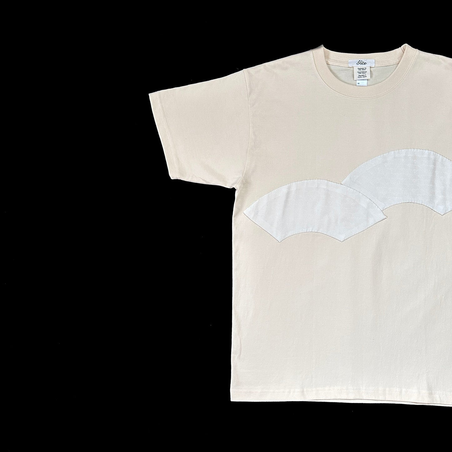 Redesigned Kimono Handmade T-Shirt Lotus root color