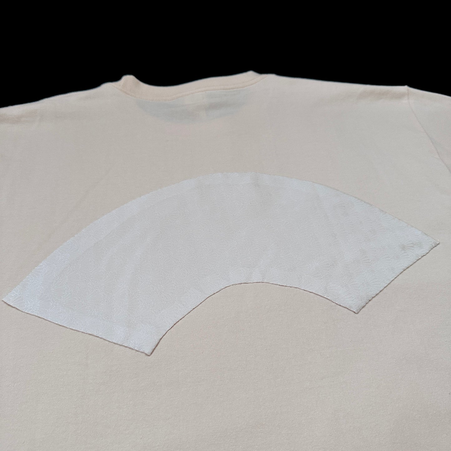 Redesigned Kimono Handmade T-Shirt Lotus root color