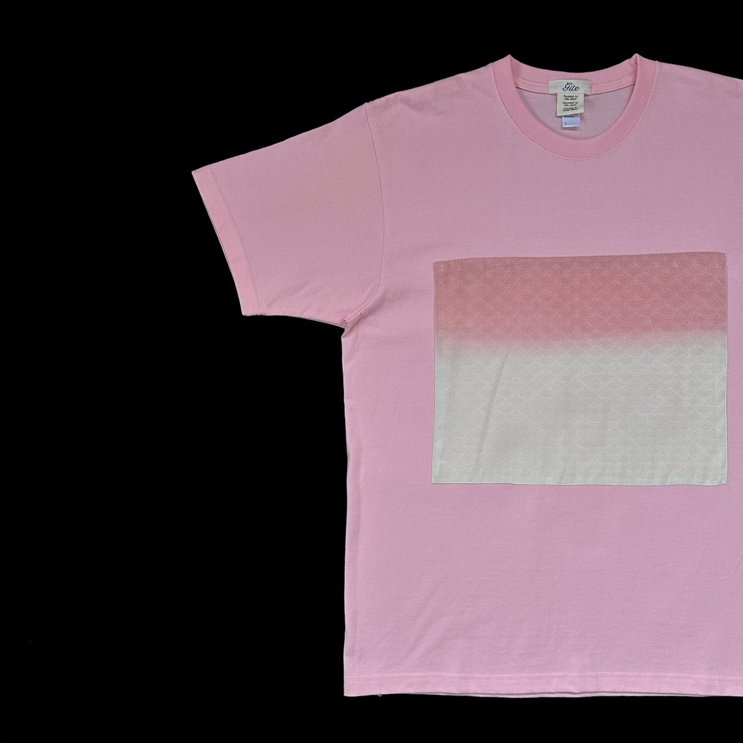 Redesigned Kimono Handmade T-Shirt Rosy Pink