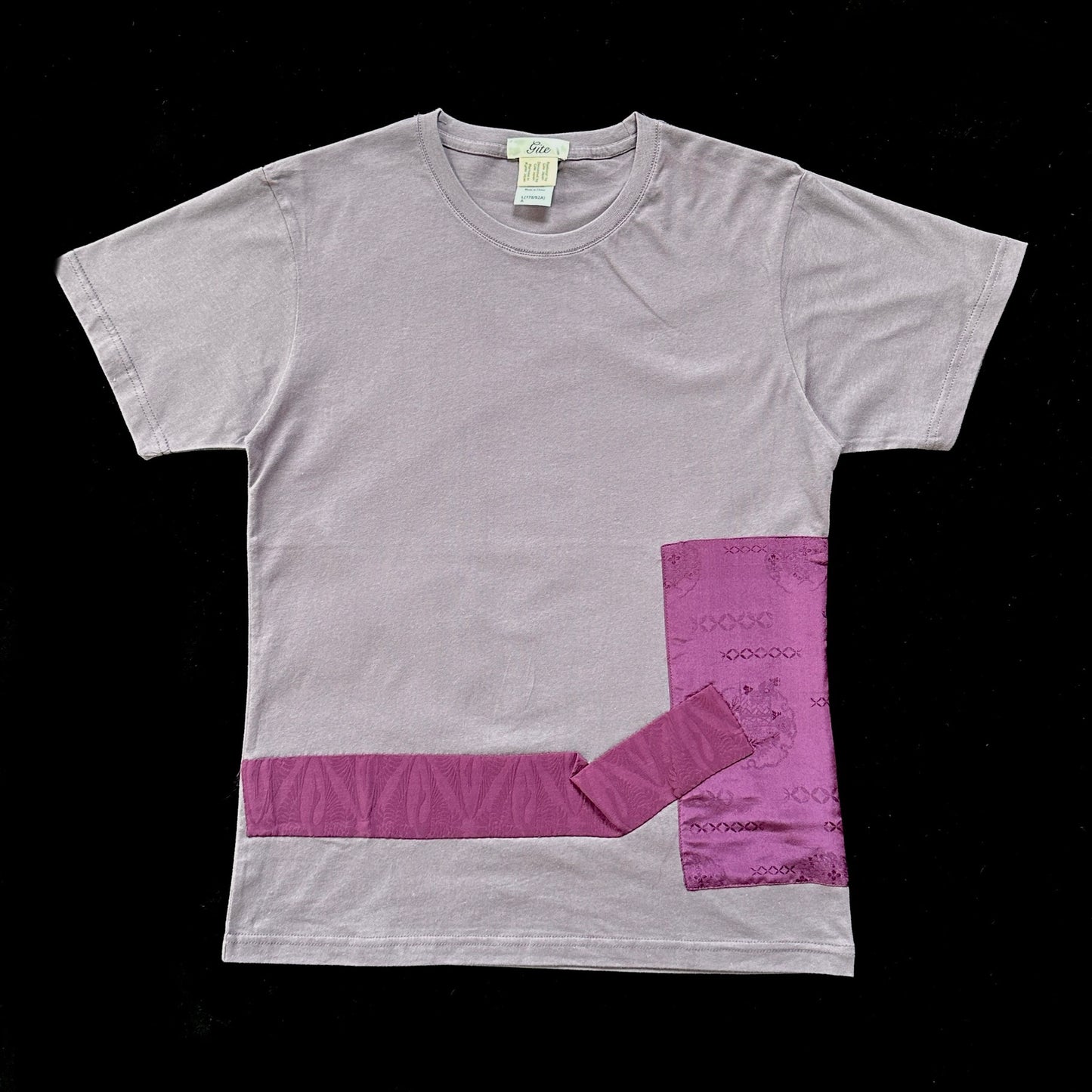 Redesigned Kimono Handmade T-Shirt Ancient Purple