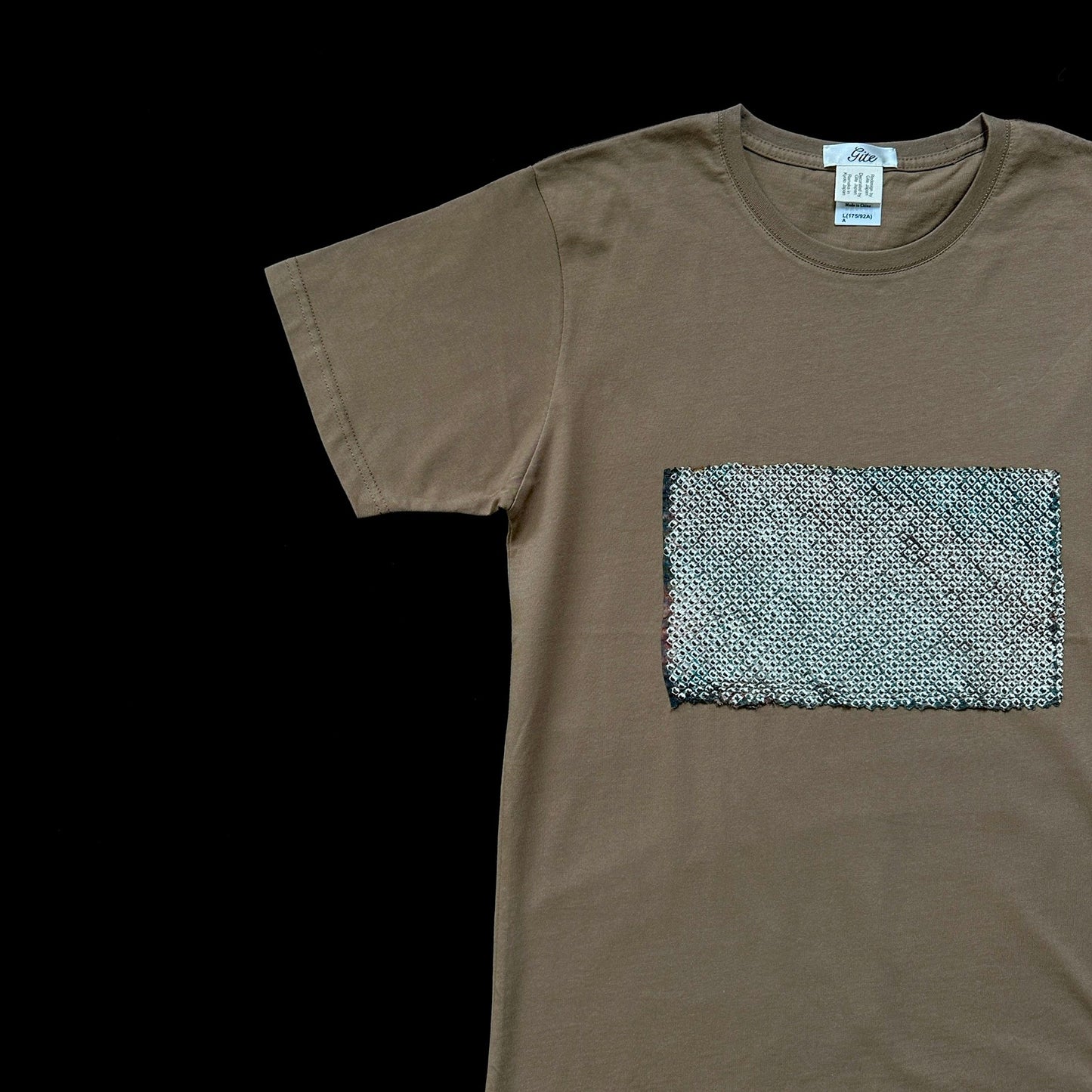 Redesigned Kimono Handmade T-Shirt Loquat Tea color