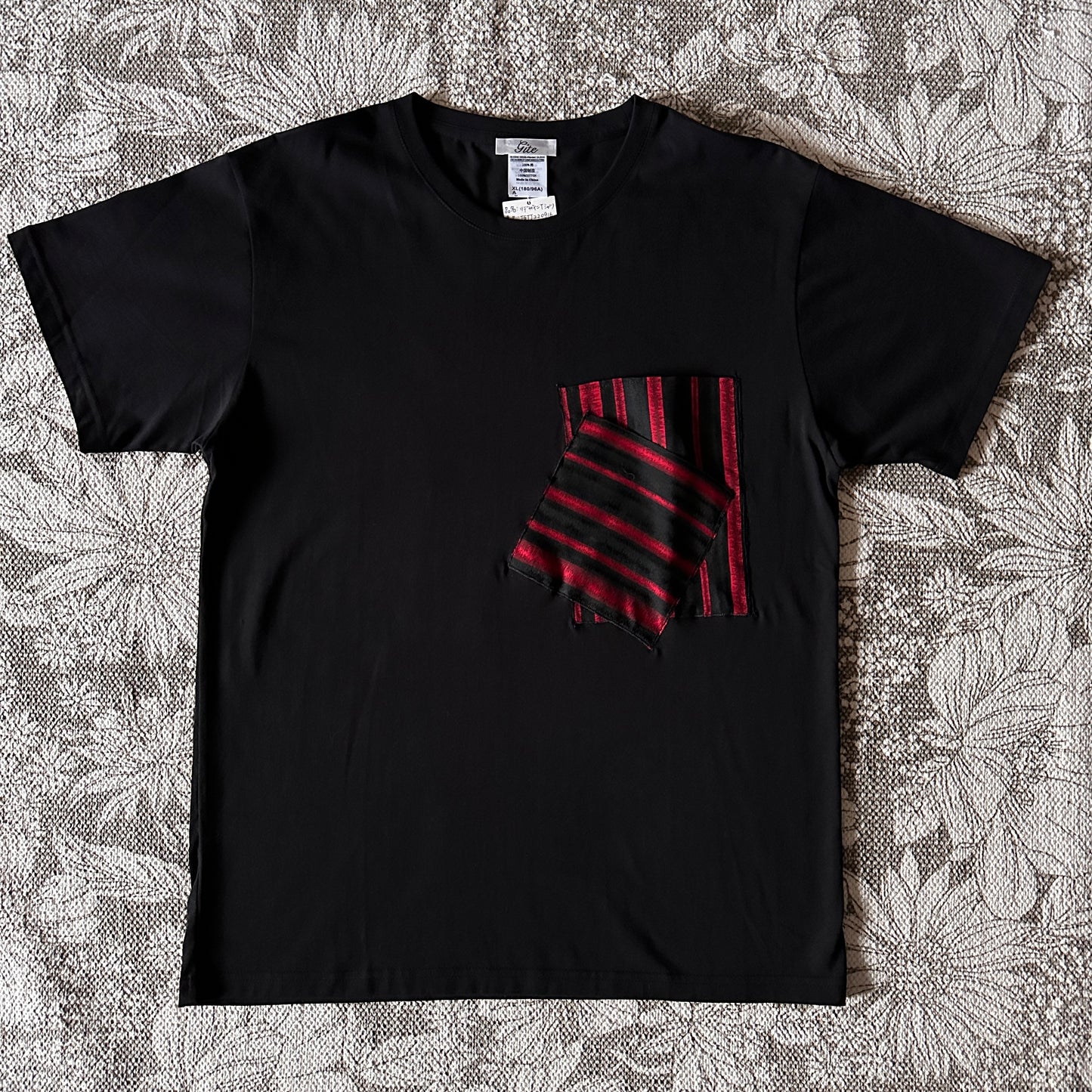 Redesigned Kimono Handmade T-Shirt Black