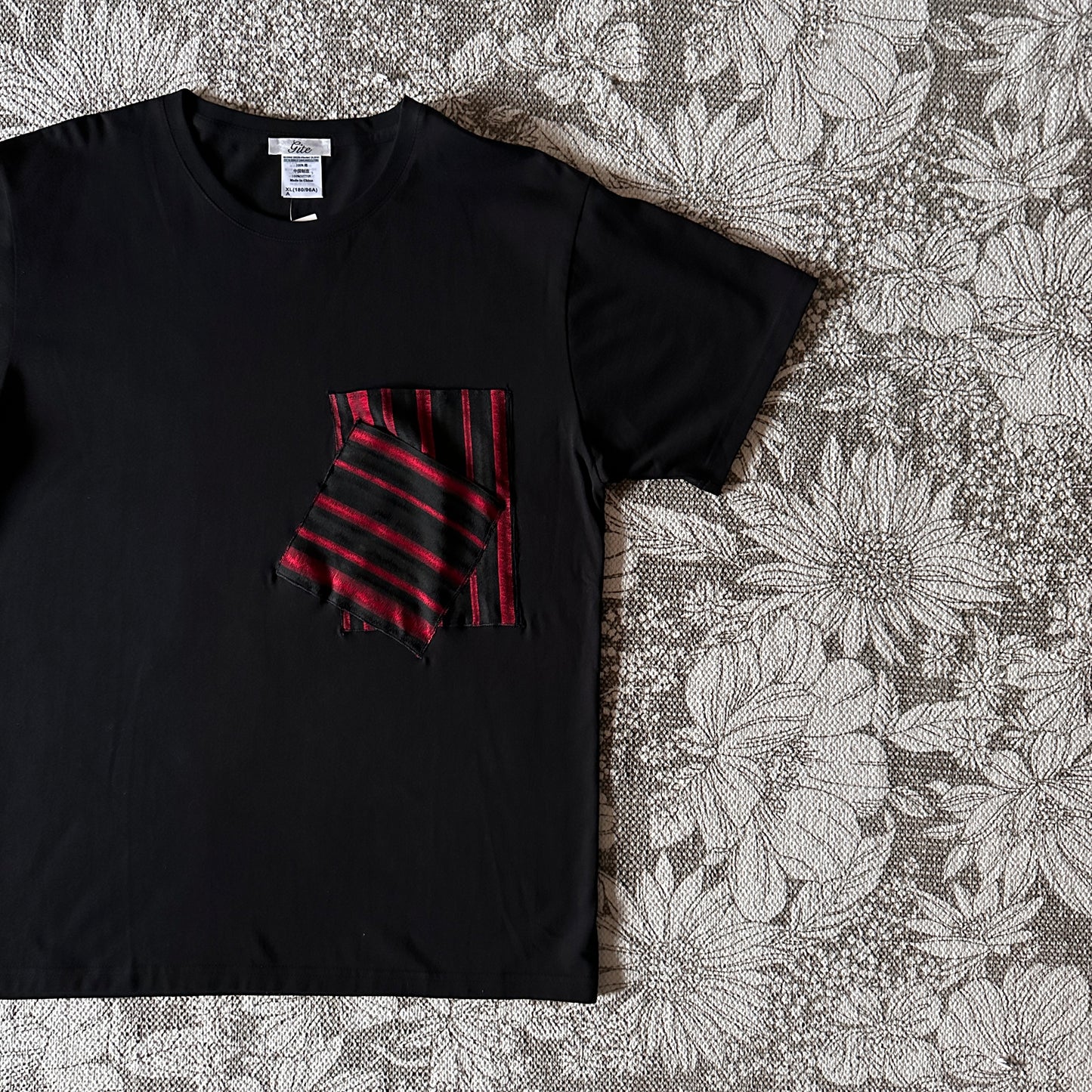 Redesigned Kimono Handmade T-Shirt Black