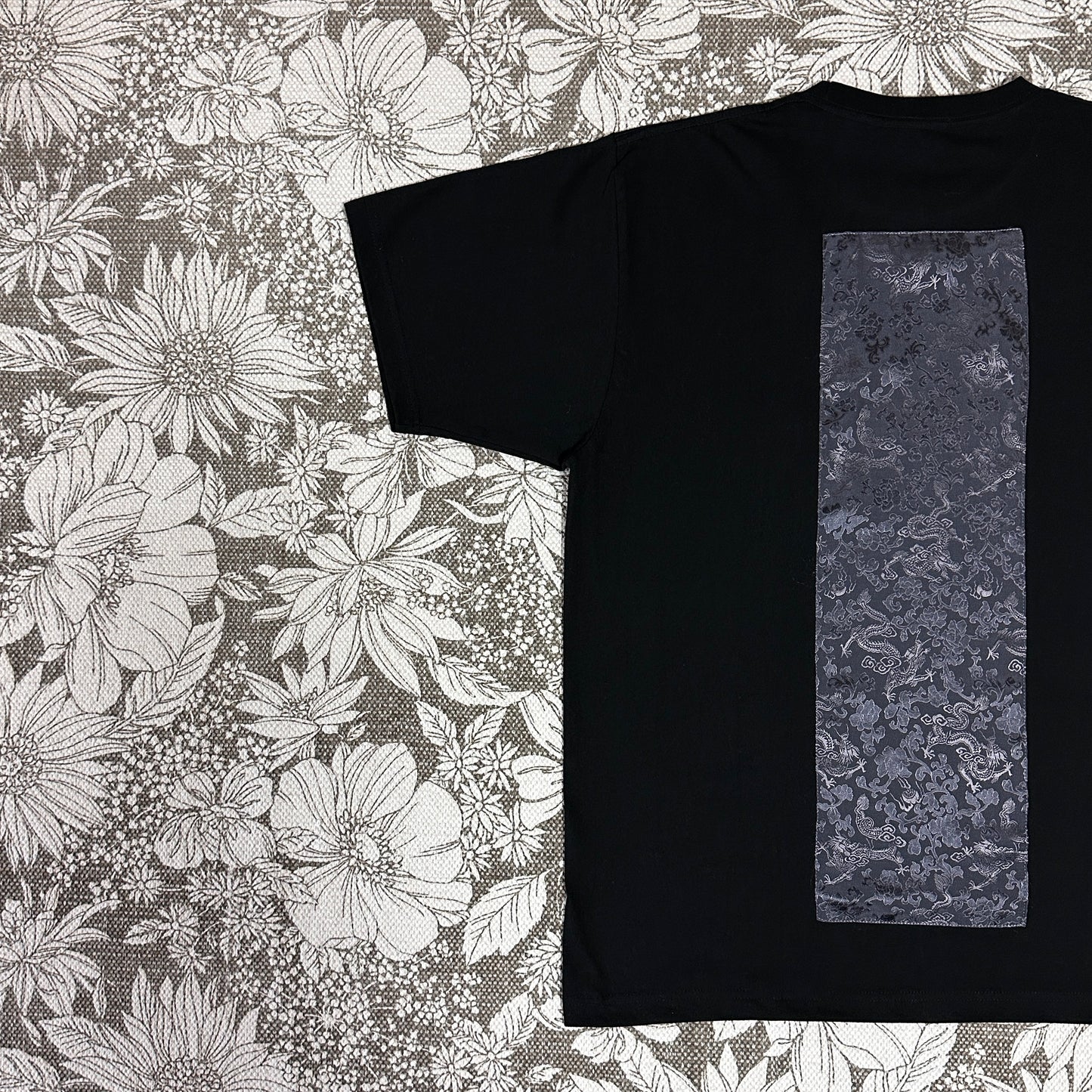 Redesigned Kimono Handmade T-Shirt Black