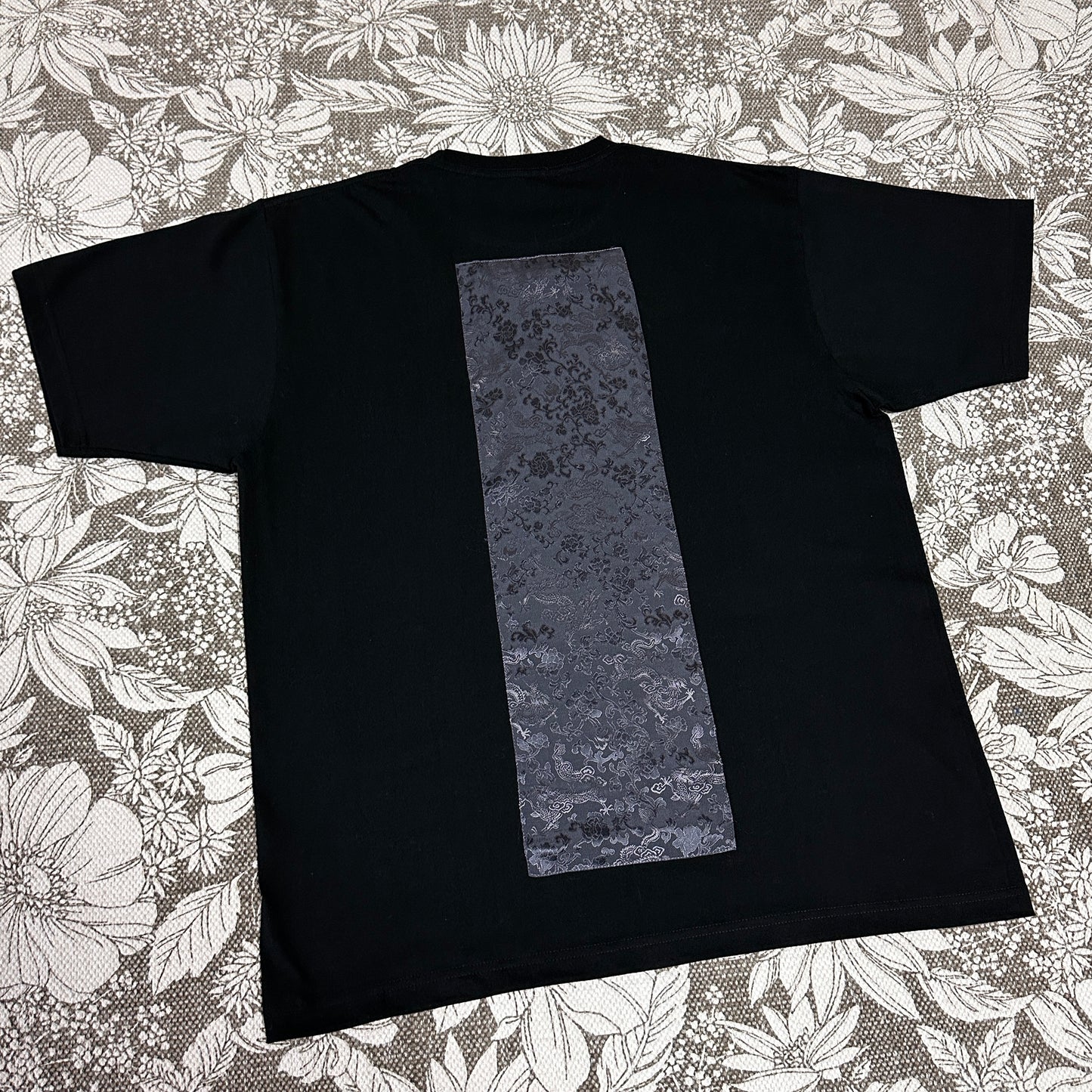 Redesigned Kimono Handmade T-Shirt Black