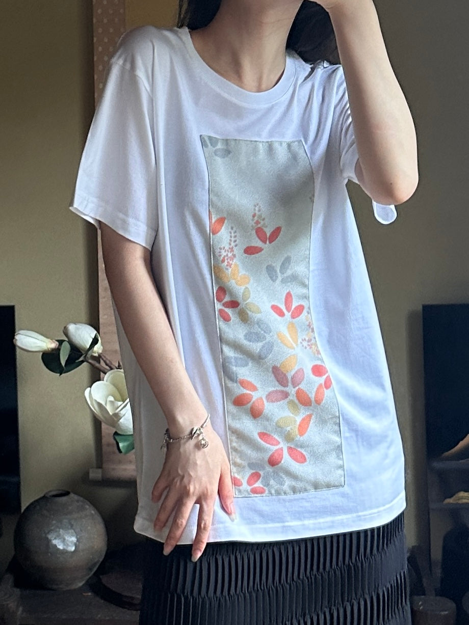 Redesigned Kimono Handmade T-Shirt White