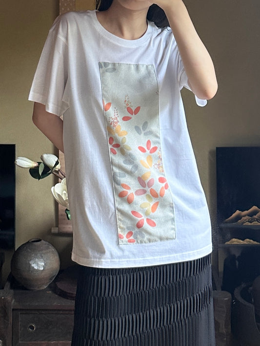 Redesigned Kimono Handmade T-Shirt White