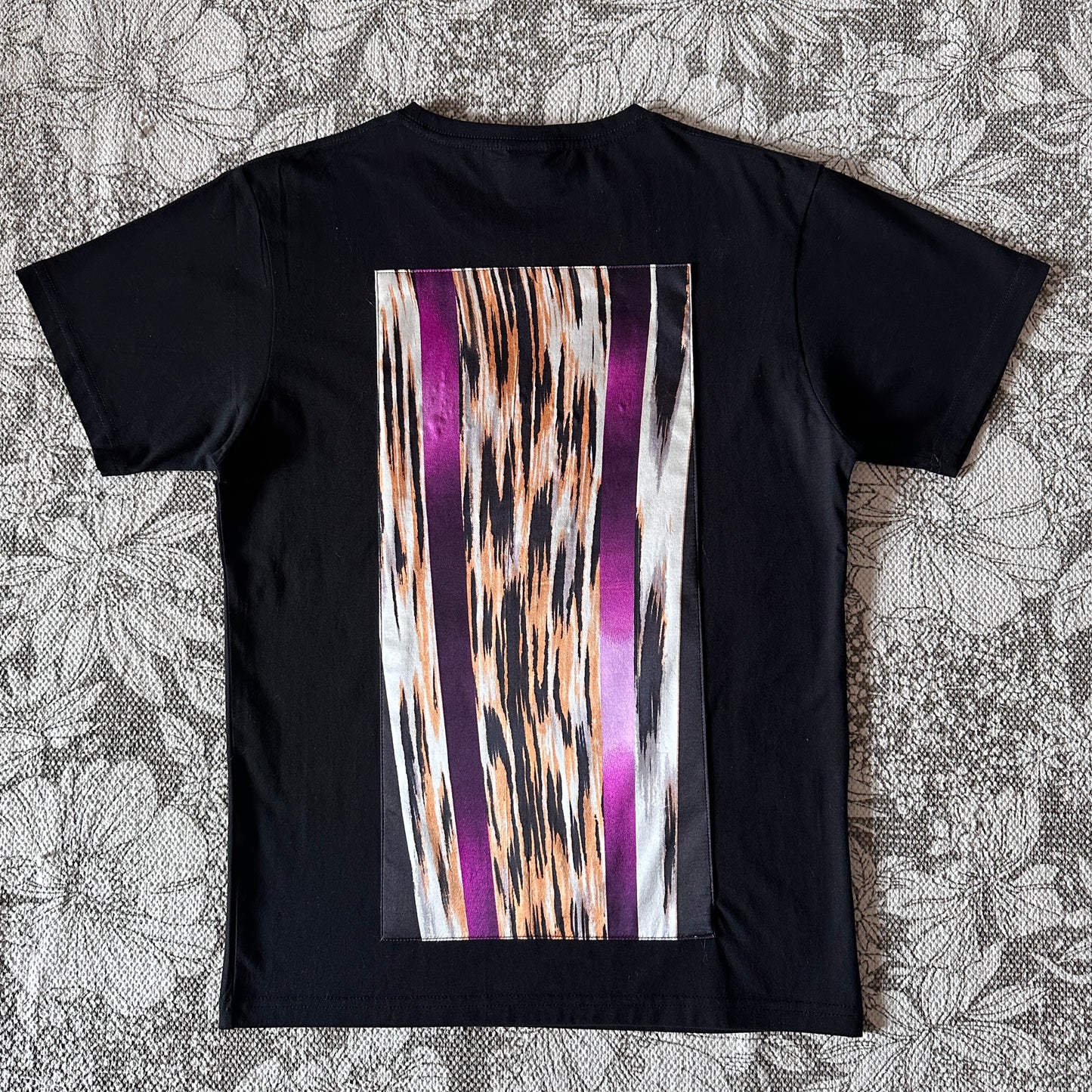 Redesigned Kimono Handmade T-Shirt Black