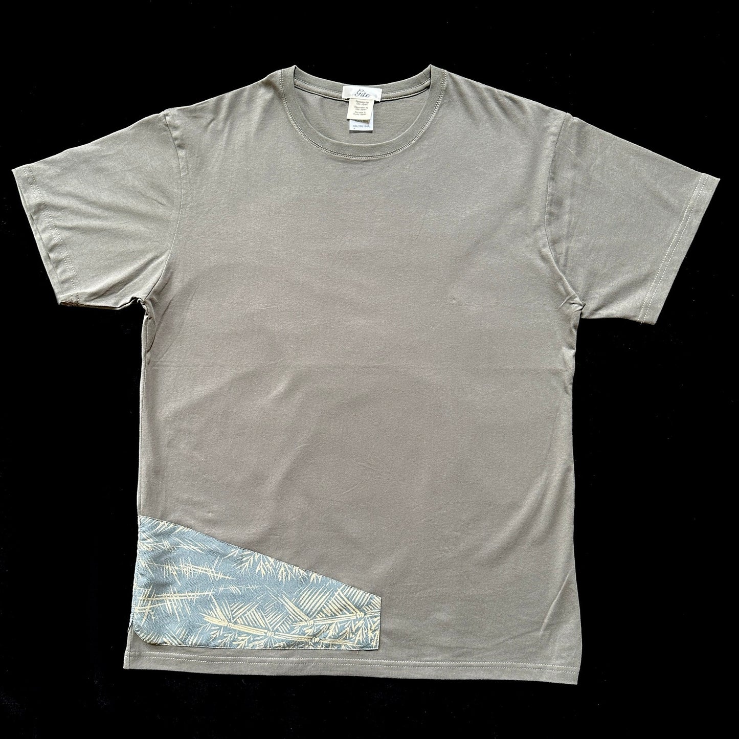 Redesigned Kimono Handmade T-Shirt Kyogoku Wall Hue