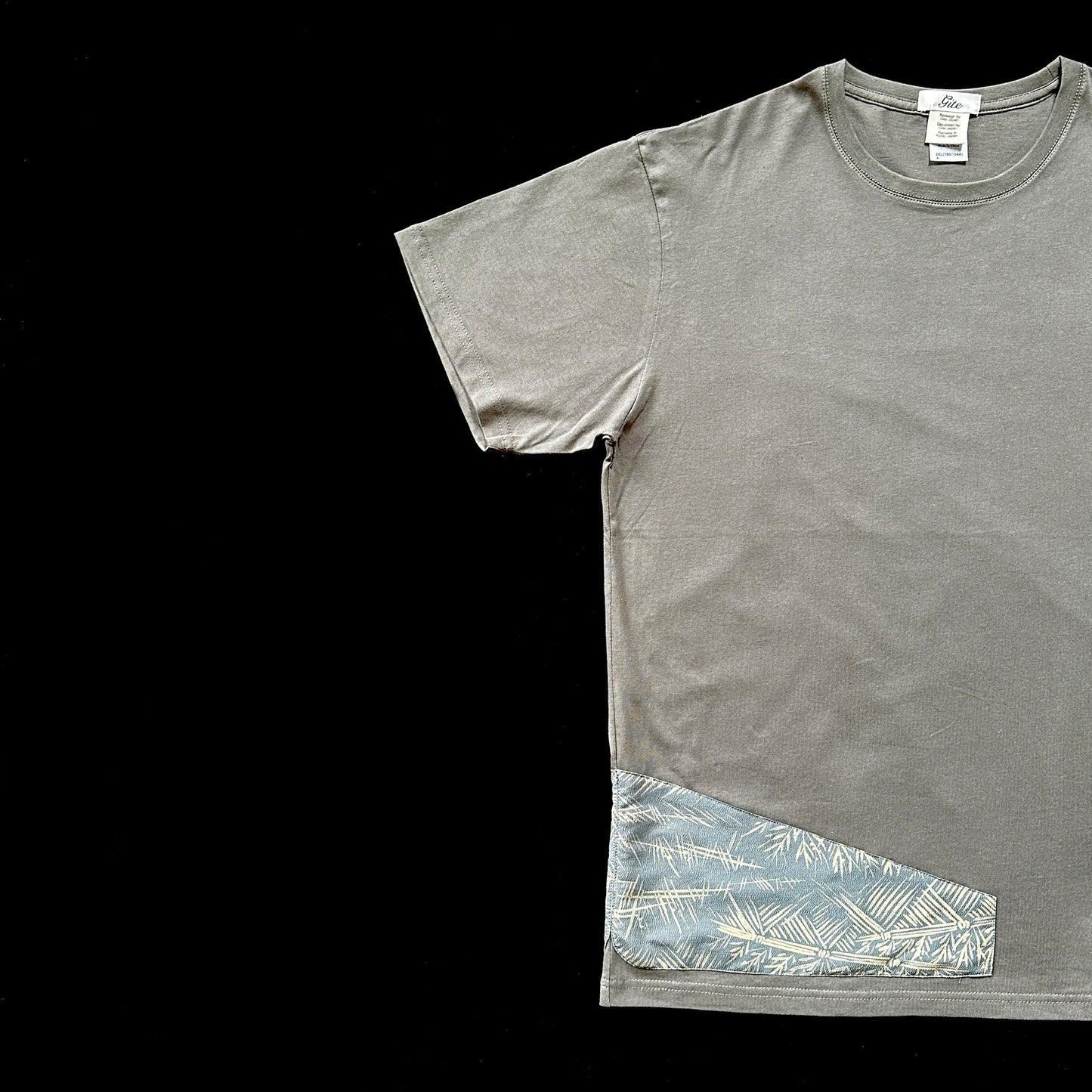 Redesigned Kimono Handmade T-Shirt Kyogoku Wall Hue