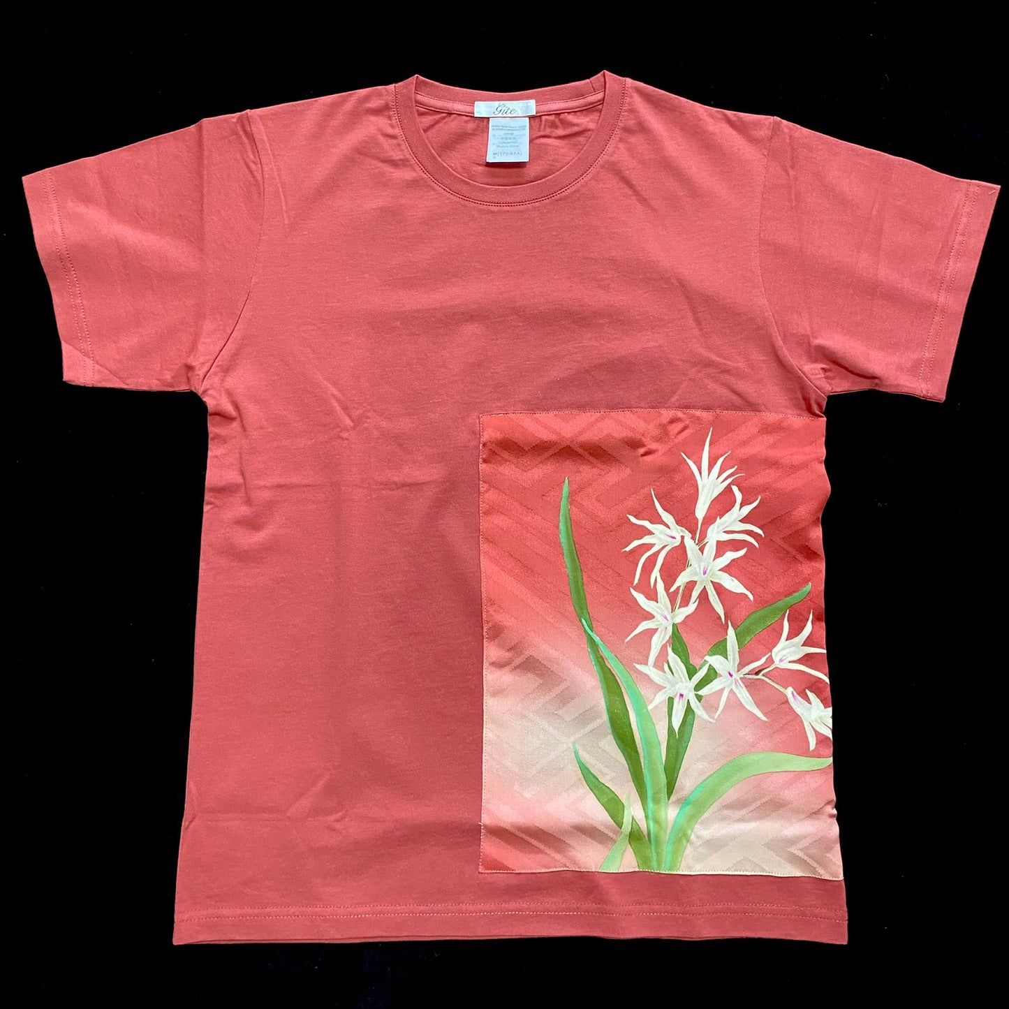 Redesigned Kimono Handmade T-Shirt Coral Color