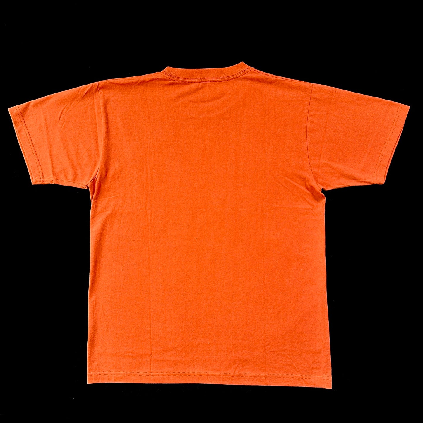 Redesigned Kimono Handmade T-Shirt Red persimmon color