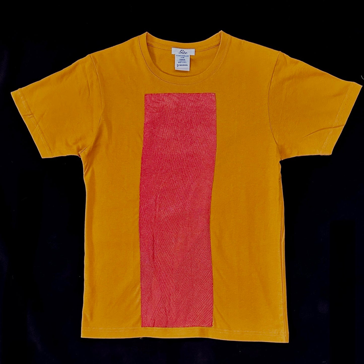 Redesigned Kimono Handmade T-Shirt Mustard Yellow