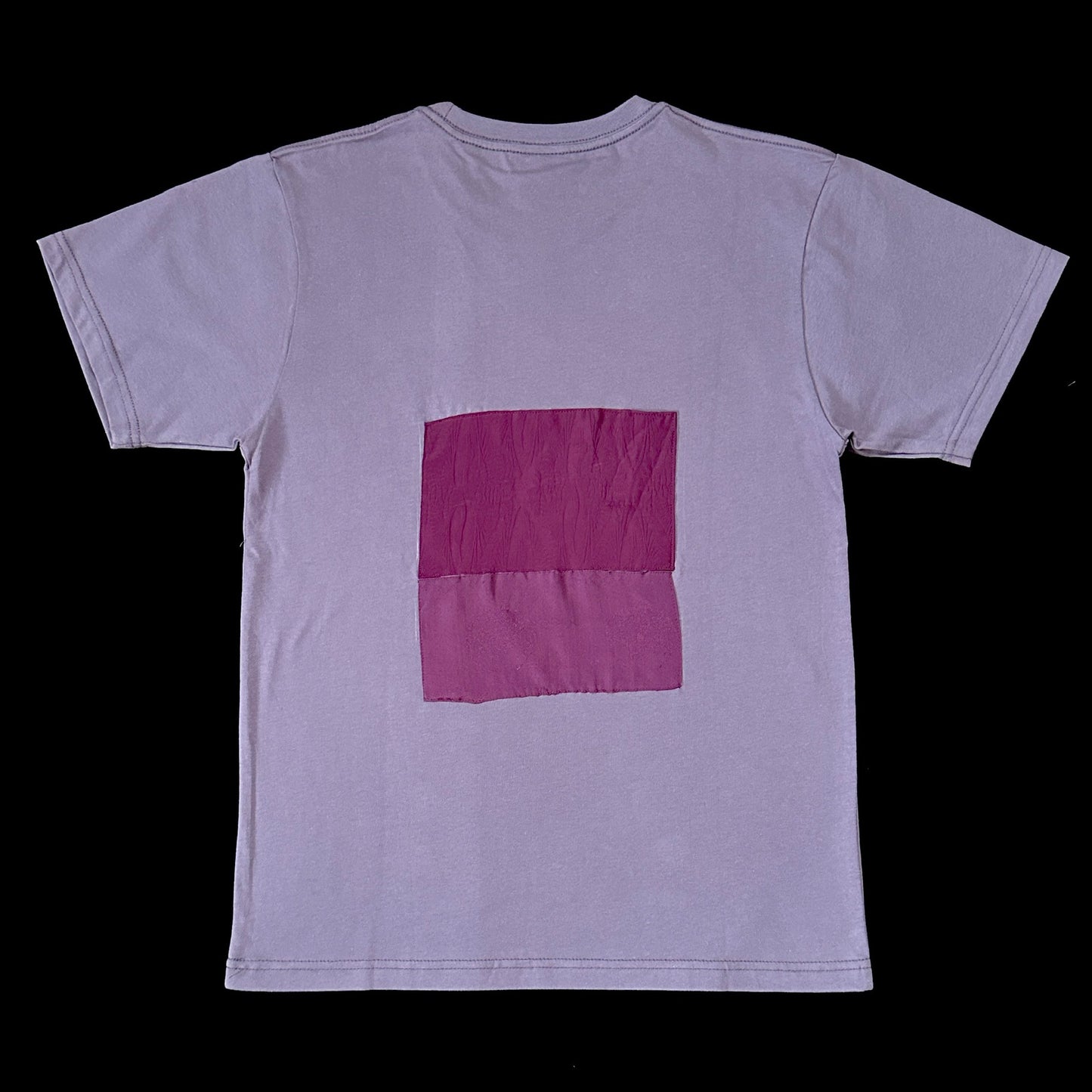 Redesigned Kimono Handmade T-Shirt　Ancient Purple