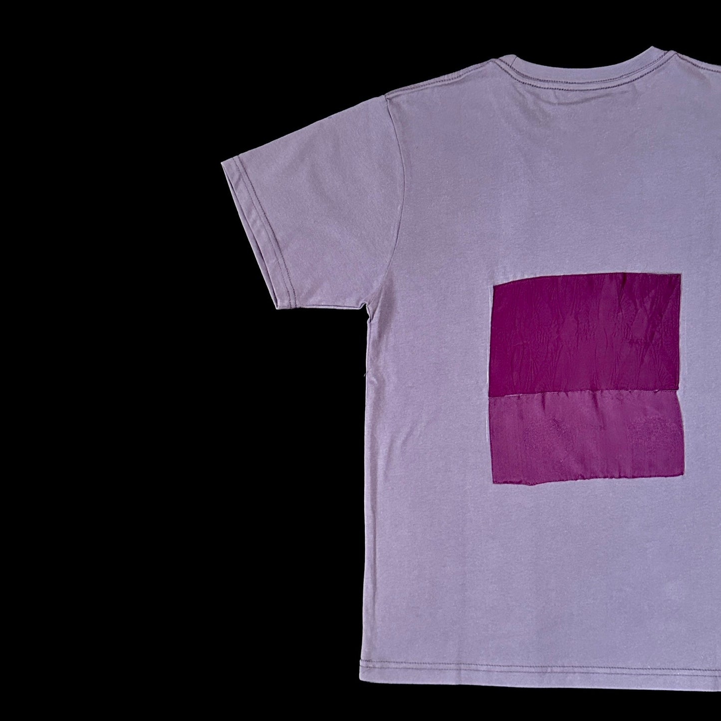 Redesigned Kimono Handmade T-Shirt　Ancient Purple