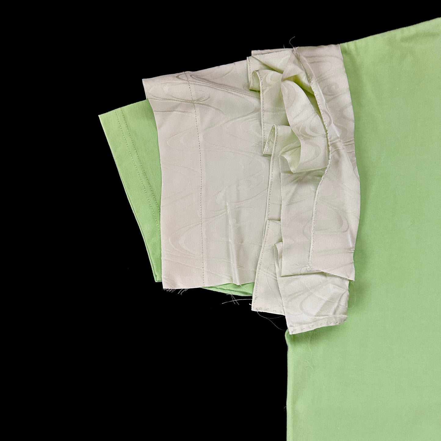 Redesigned Kimono Handmade T-Shirt Fresh Green color