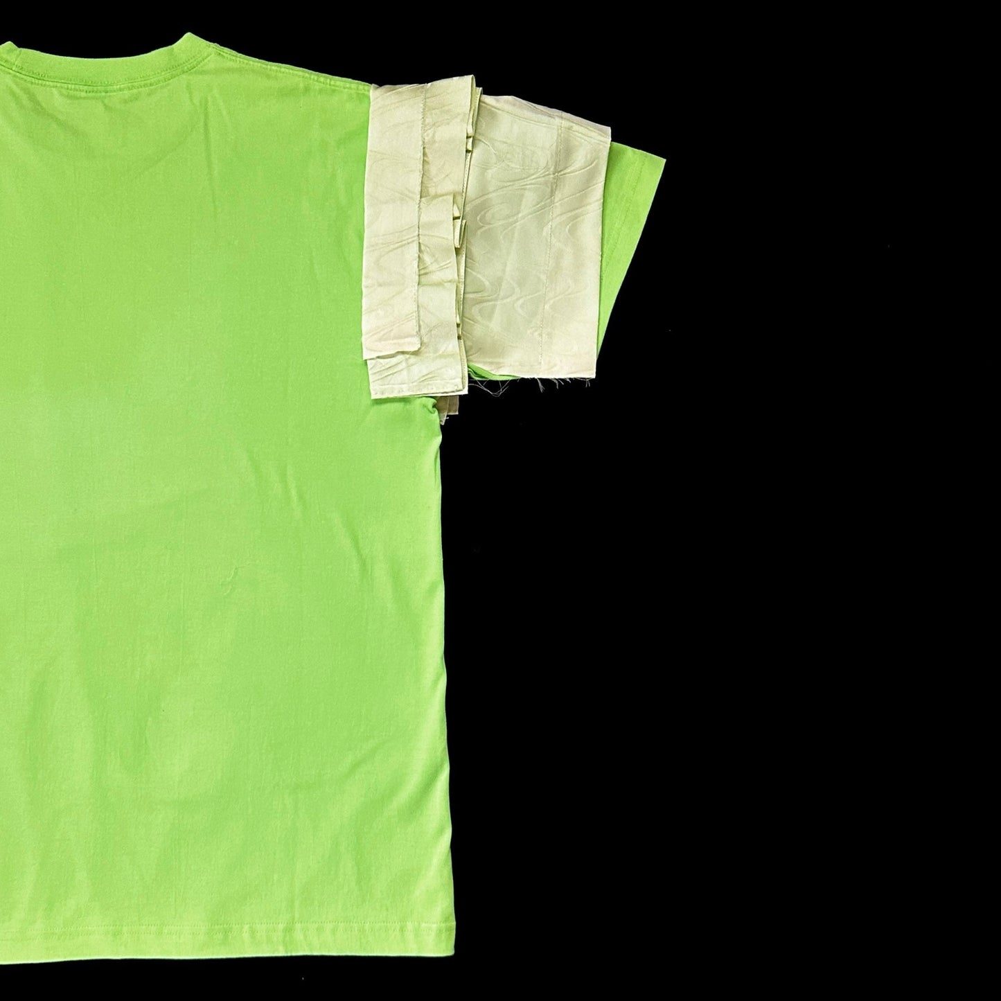 Redesigned Kimono Handmade T-Shirt Fresh Green color