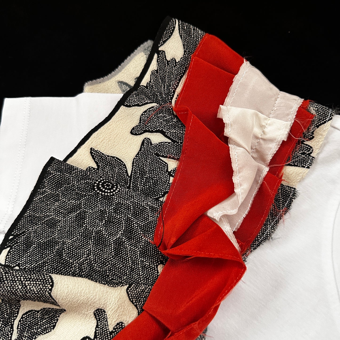 Redesigned Kimono Handmade T-Shirt White